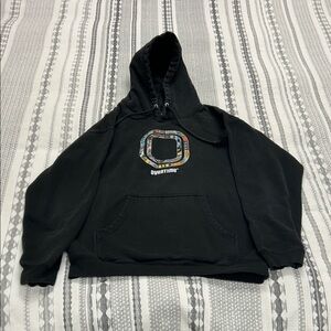 Overtime Black Graphic Pullover Hoodie